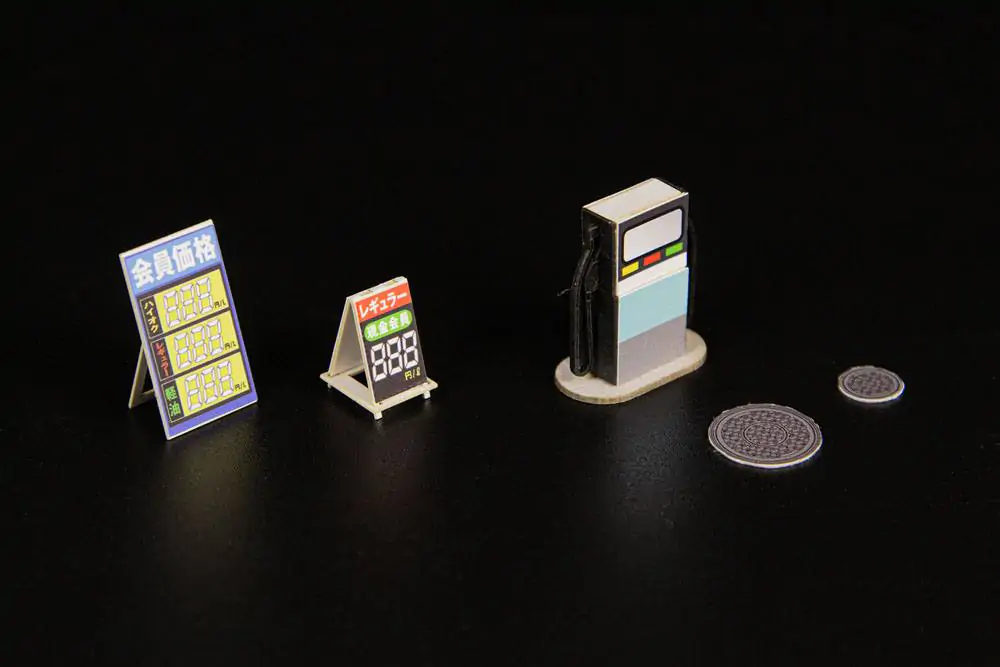 Originální Ilustrace 1/64 Papírová Modelová Stavebnice 1/64 Čerpací Stanice 11 cm (re-run) fotografii produktu