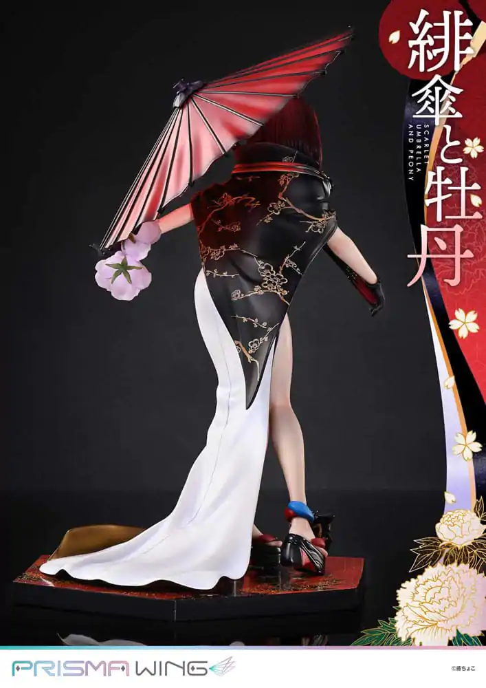 Originální ilustrace od Fuzichoco Prisma Wing PVC soška 1/7 Scarlet Umbrella And Peony Deluxe verze 32 cm fotografii produktu