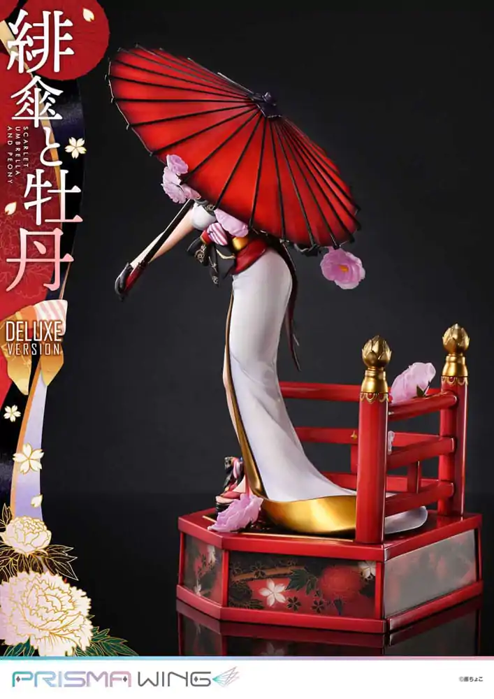 Originální ilustrace od Fuzichoco Prisma Wing PVC soška 1/7 Scarlet Umbrella And Peony Deluxe verze 32 cm fotografii produktu