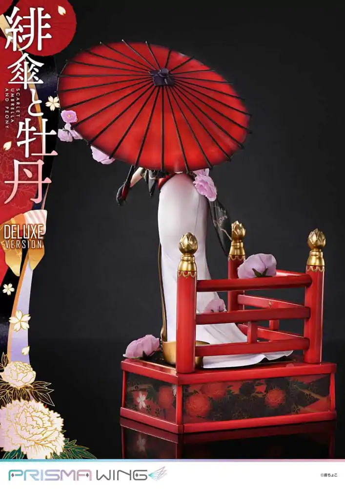 Originální ilustrace od Fuzichoco Prisma Wing PVC soška 1/7 Scarlet Umbrella And Peony Deluxe verze 32 cm fotografii produktu
