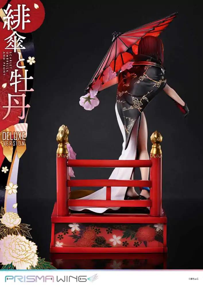 Originální ilustrace od Fuzichoco Prisma Wing PVC soška 1/7 Scarlet Umbrella And Peony Deluxe verze 32 cm fotografii produktu