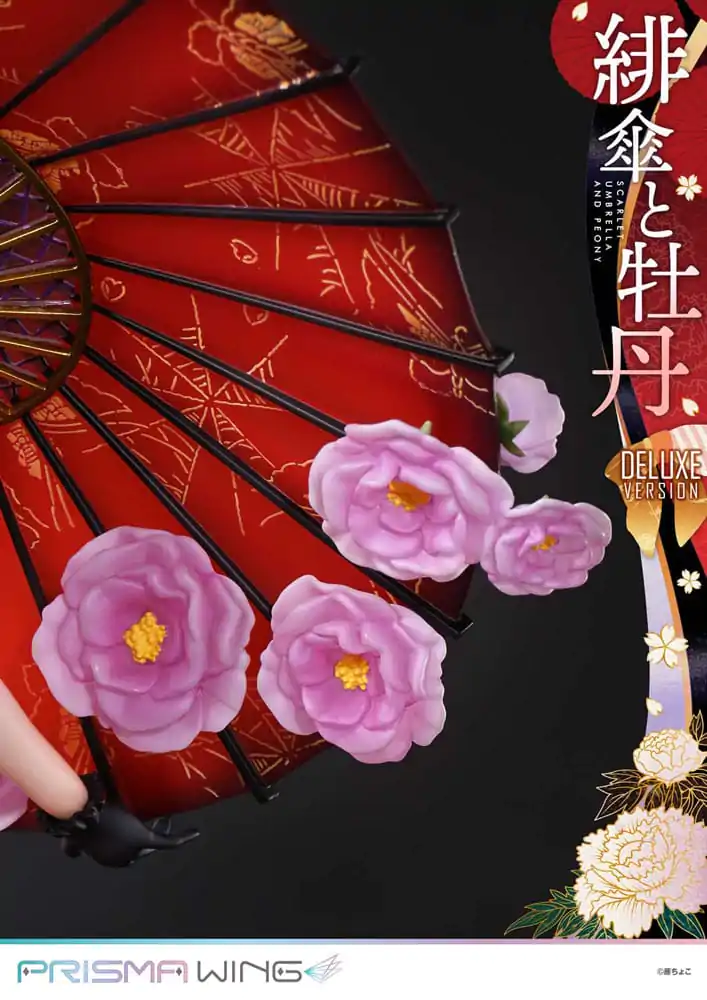 Originální ilustrace od Fuzichoco Prisma Wing PVC soška 1/7 Scarlet Umbrella And Peony Deluxe verze 32 cm fotografii produktu