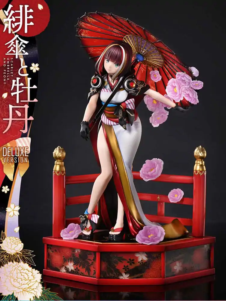 Originální ilustrace od Fuzichoco Prisma Wing PVC soška 1/7 Scarlet Umbrella And Peony Deluxe verze 32 cm fotografii produktu