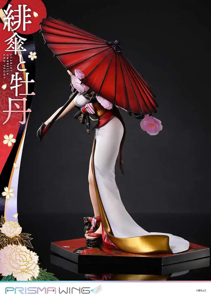 Originální ilustrace od Fuzichoco Prisma Wing PVC soška 1/7 Scarlet Umbrella And Peony Deluxe verze 32 cm fotografii produktu
