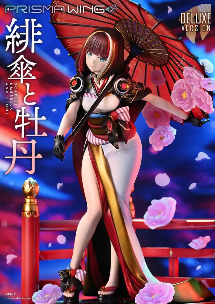 Originální ilustrace od Fuzichoco Prisma Wing PVC soška 1/7 Scarlet Umbrella And Peony Deluxe verze 32 cm fotografii produktu