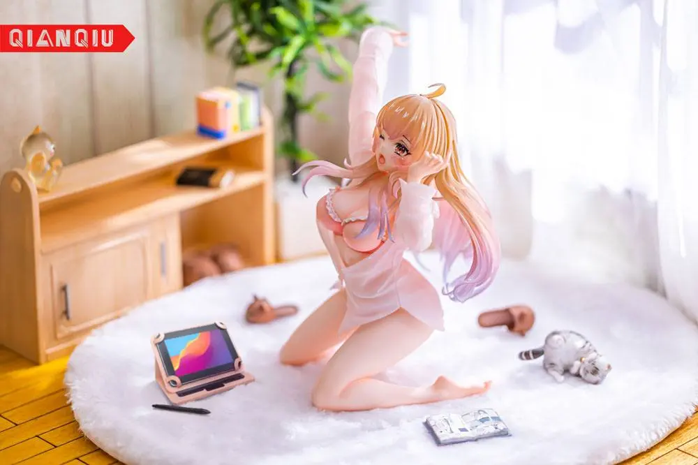 Otaku Girls Series PVC soška 1/7 Protahující se dívka (Originální ilustrace od Ran) 12 cm fotografii produktu