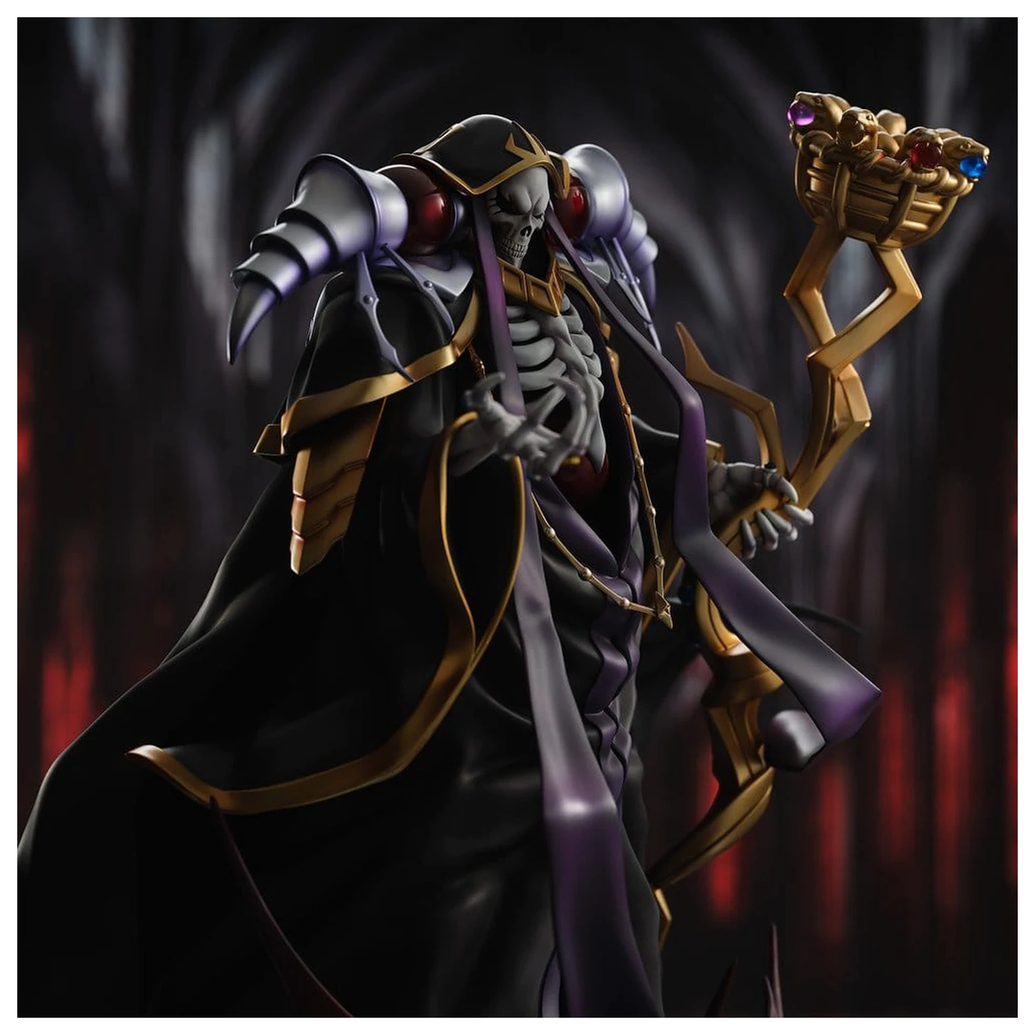 Overlord PVC figurka Ainz Ooal Gown 10th Anniversary so-bin Ver. 34 cm fotografii produktu