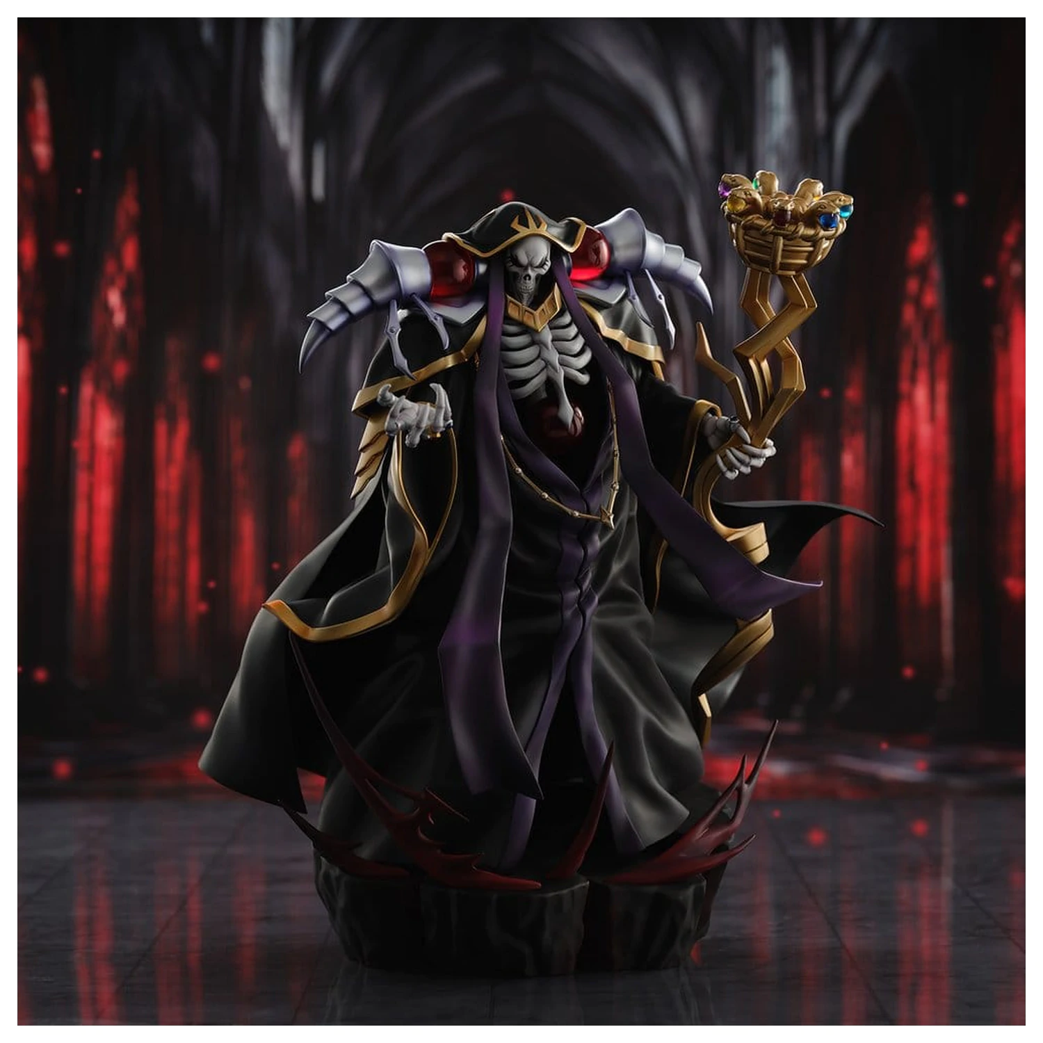 Overlord PVC figurka Ainz Ooal Gown 10th Anniversary so-bin Ver. 34 cm fotografii produktu