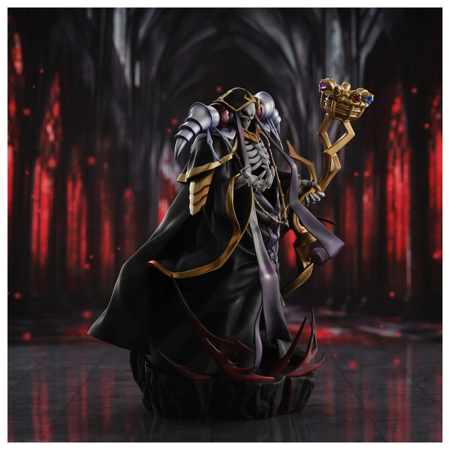Overlord PVC figurka Ainz Ooal Gown 10th Anniversary so-bin Ver. 34 cm fotografii produktu