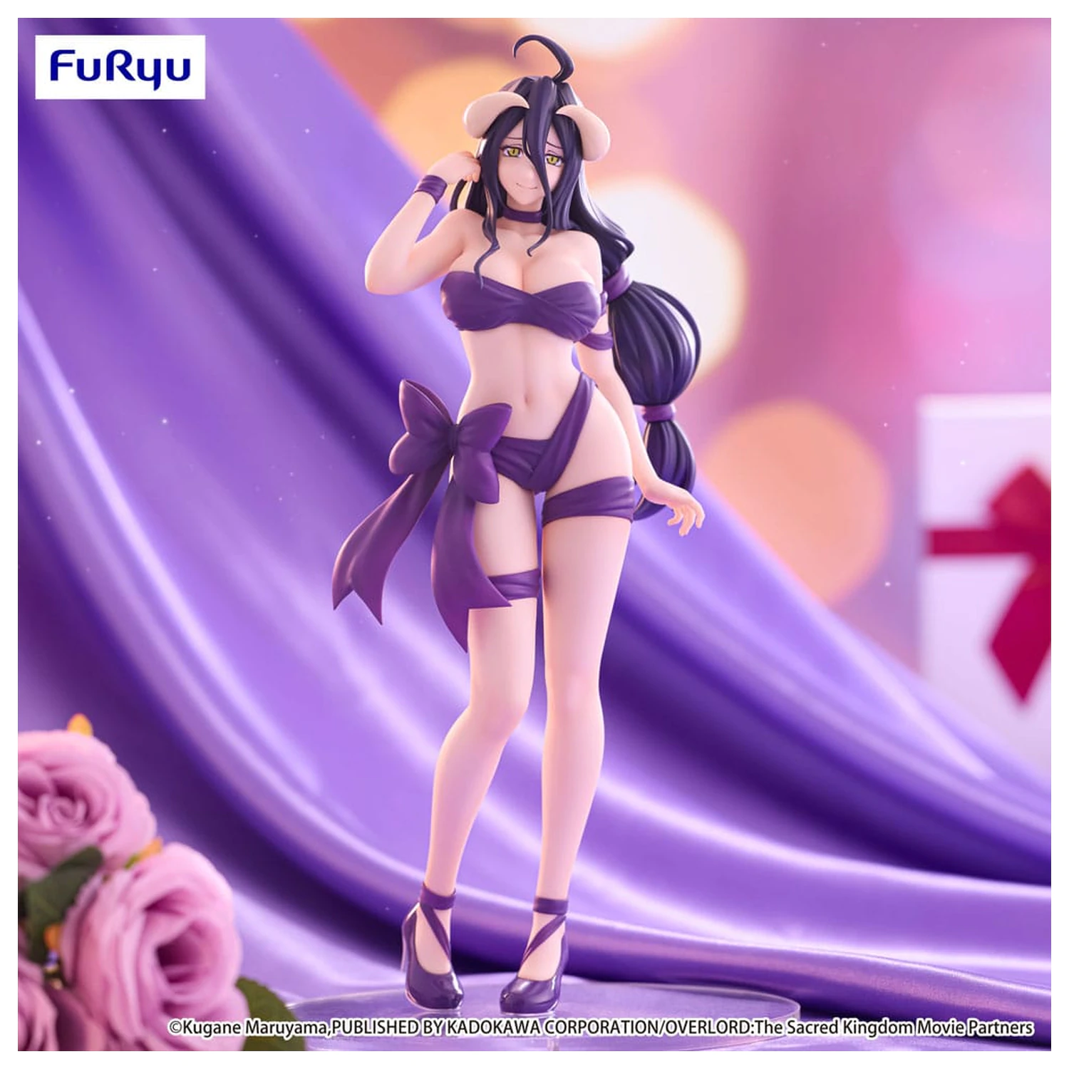 Overlord BiCute Ribbons PVC soška Albedo 26 cm fotografii produktu