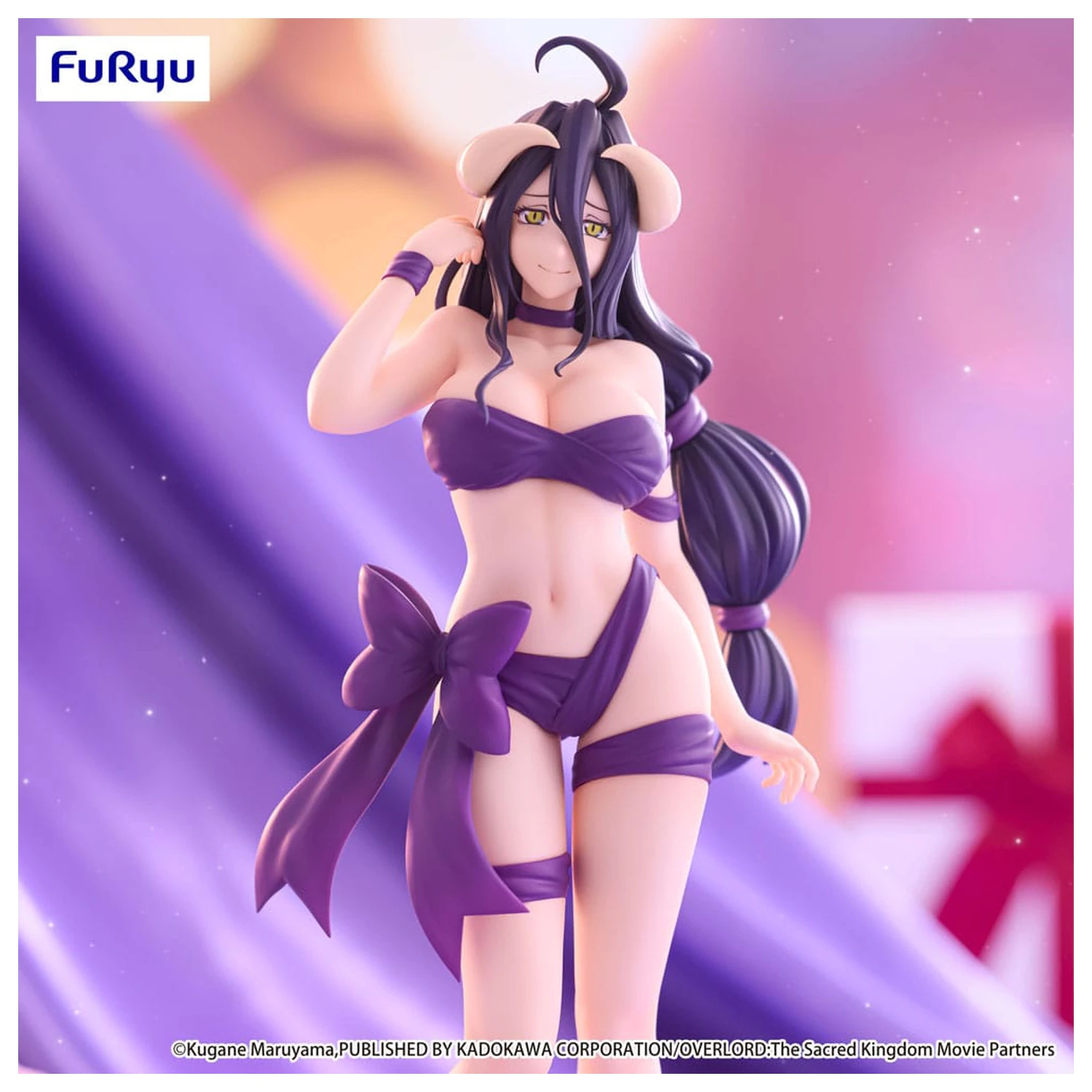 Overlord BiCute Ribbons PVC soška Albedo 26 cm fotografii produktu