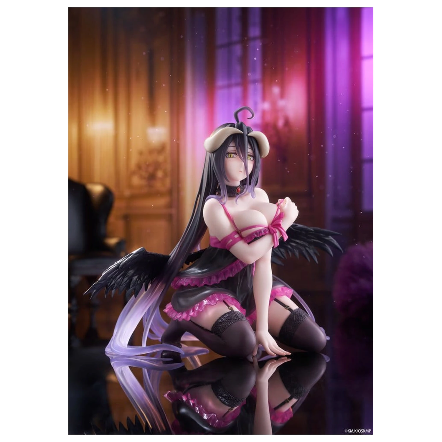 Overlord Desktop Cute PVC Figurka Albedo (Negligee ver.) 13 cm fotografii produktu