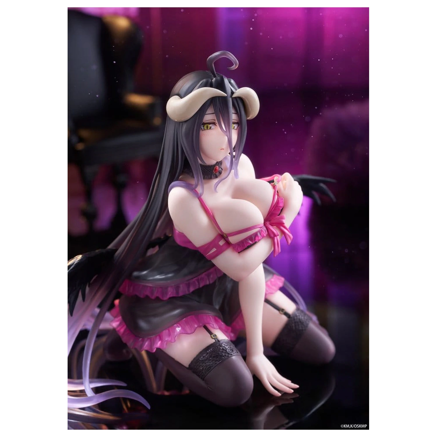 Overlord Desktop Cute PVC Figurka Albedo (Negligee ver.) 13 cm fotografii produktu