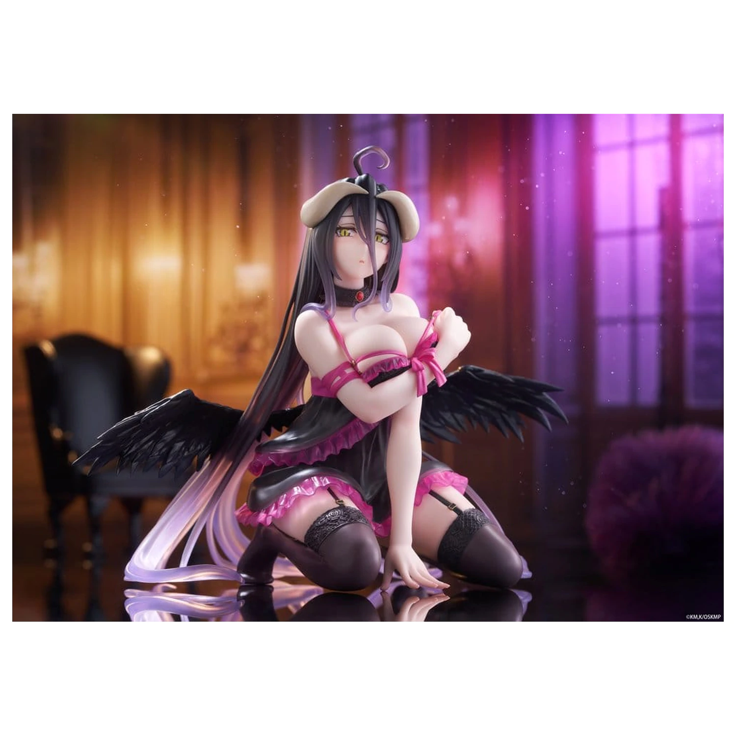 Overlord Desktop Cute PVC Figurka Albedo (Negligee ver.) 13 cm fotografii produktu
