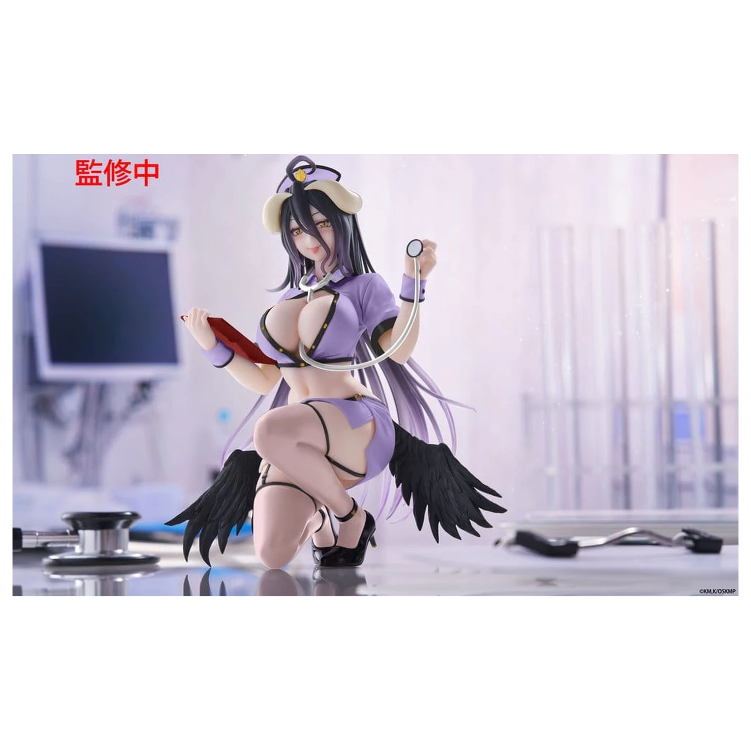 Overlord PVC figurka Desktop Cute Albedo (Nurse Ver.) Renewal 13 cm fotografii produktu