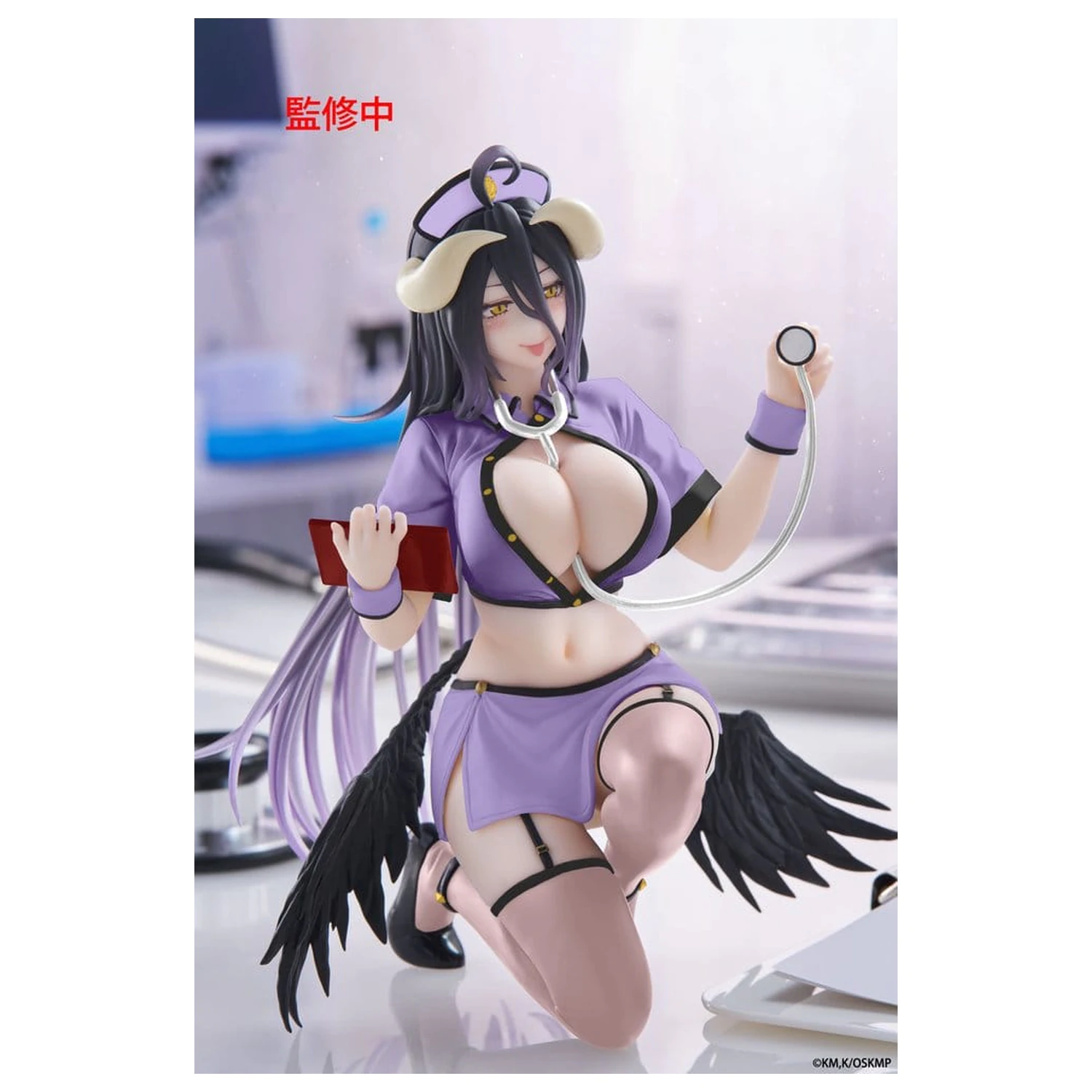 Overlord PVC figurka Desktop Cute Albedo (Nurse Ver.) Renewal 13 cm fotografii produktu
