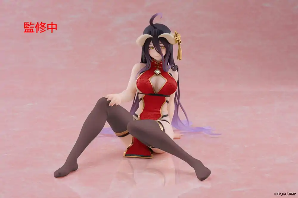 Overlord PVC Soška Desktop Cute Figure Albedo Chinese Dress Ver. Renewal 13 cm fotografii produktu