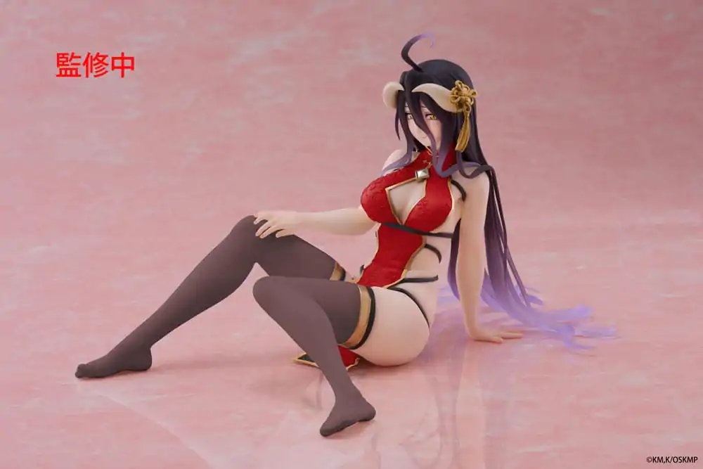Overlord PVC Soška Desktop Cute Figure Albedo Chinese Dress Ver. Renewal 13 cm fotografii produktu