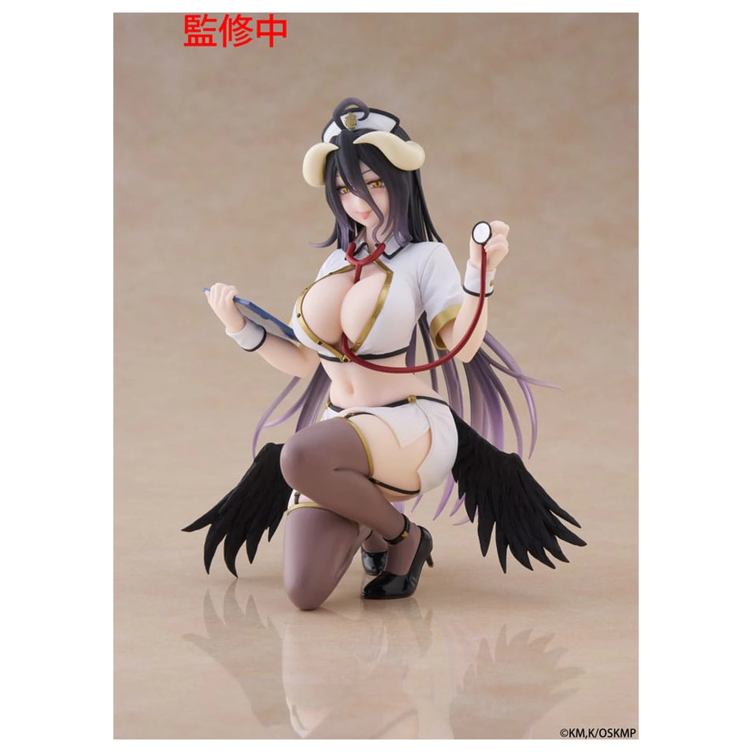 Overlord PVC Soška Stolní Roztomilá Figurka Albedo Nurse Ver. Renewal 13 cm fotografii produktu
