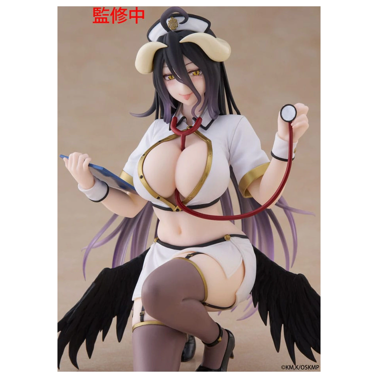 Overlord PVC Soška Stolní Roztomilá Figurka Albedo Nurse Ver. Renewal 13 cm fotografii produktu