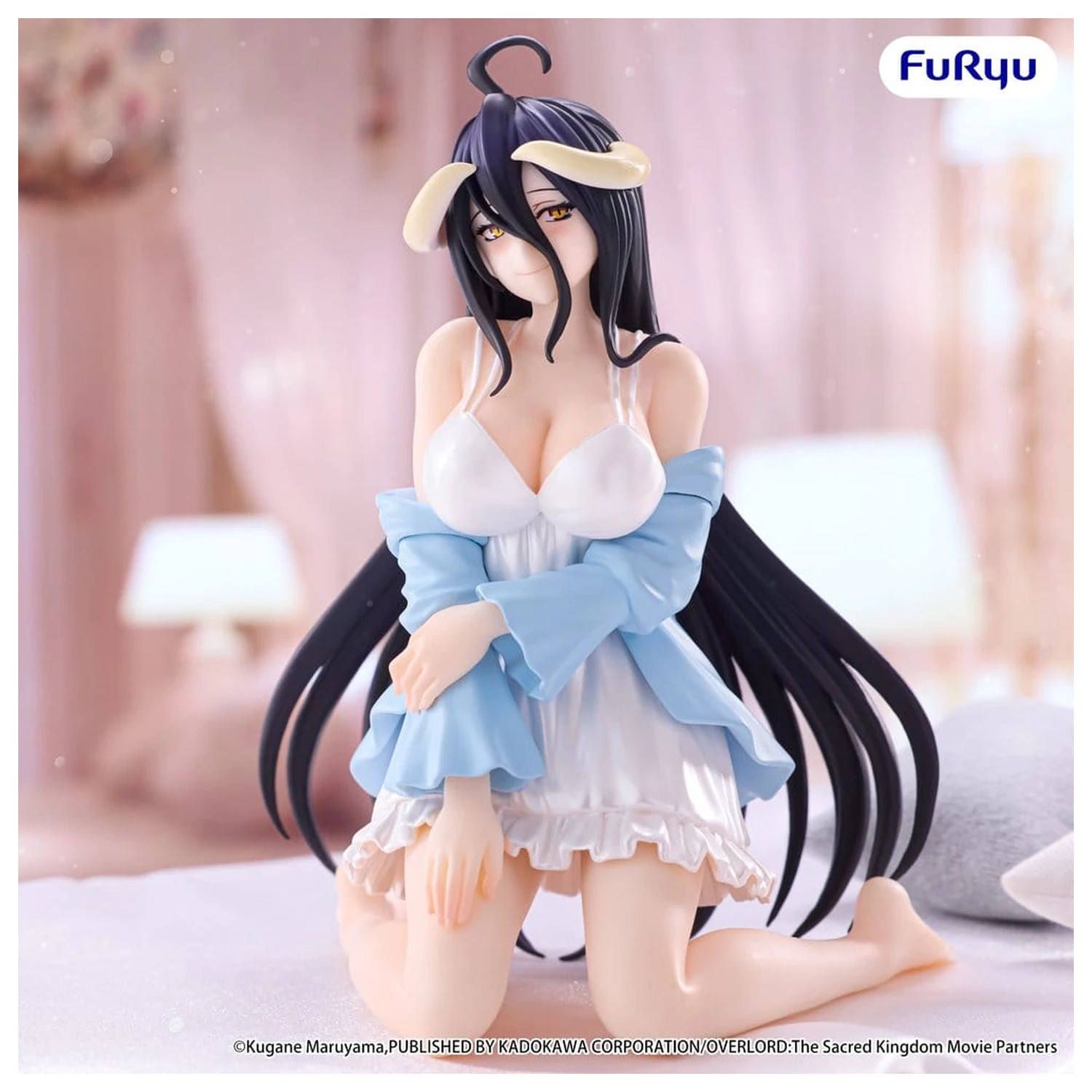 Overlord Noodle Stopper PVC figurka Albedo Loungewear Pearl White Ver. 12 cm fotografii produktu