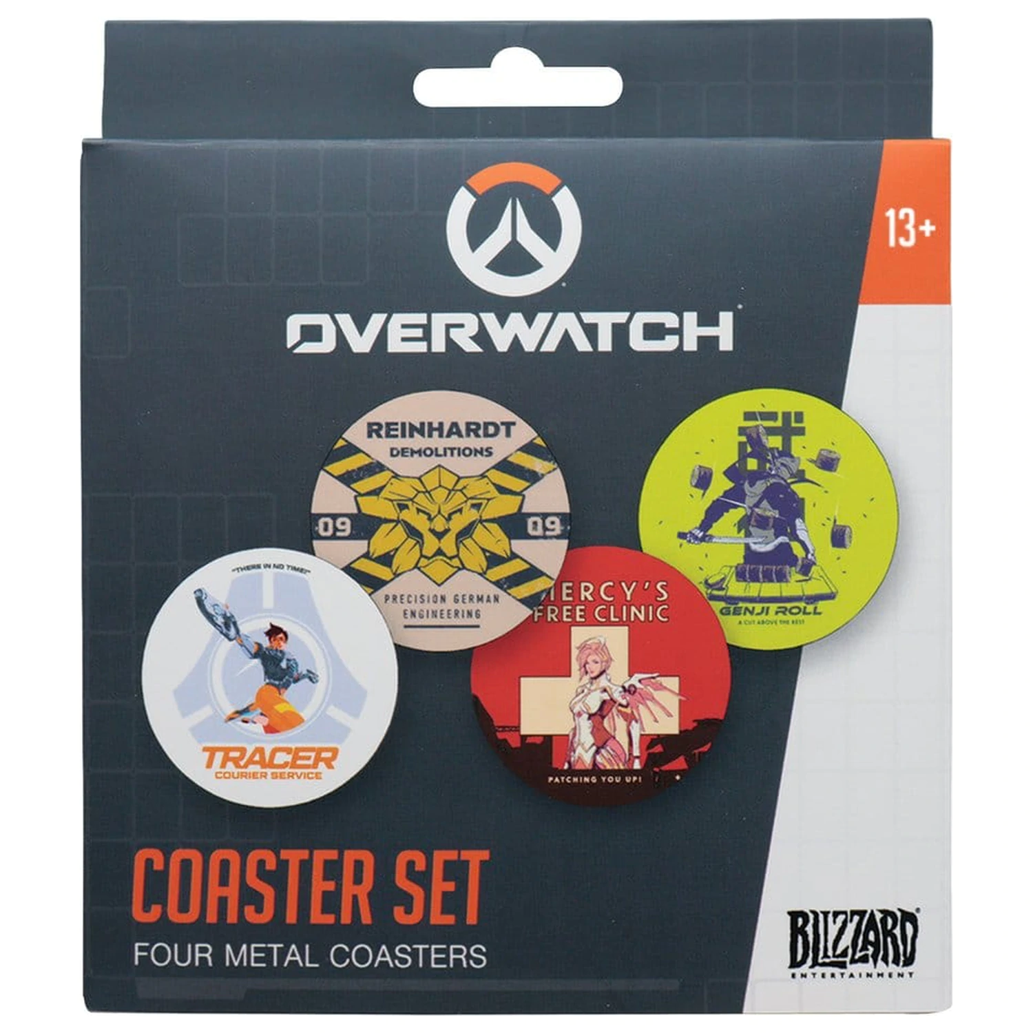 Overwatch Coaster 4-balení potištěných kovových podtácků fotografii produktu