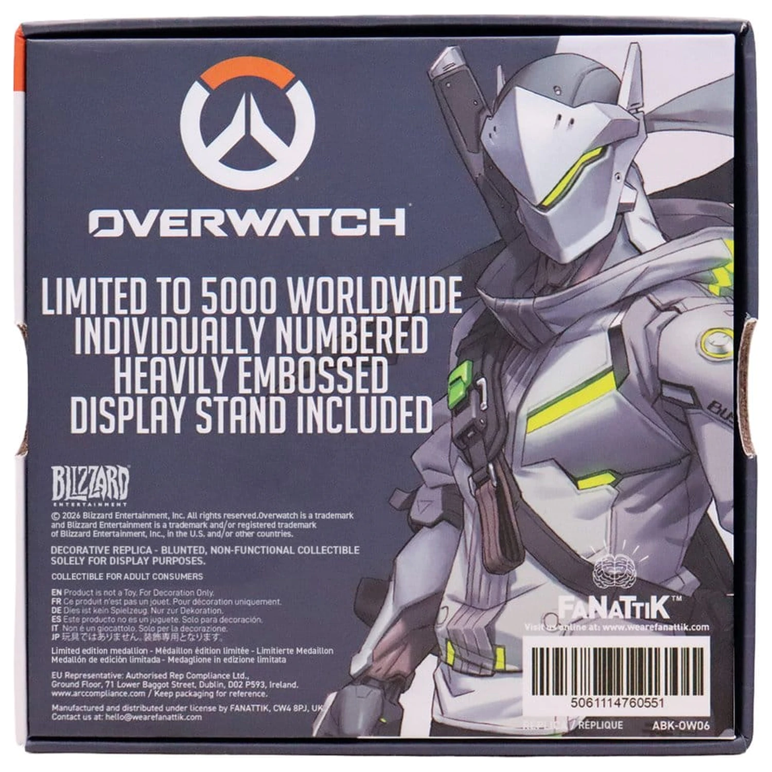 Overwatch Replika Genji's Shuriken Limitovaná edice 10 x 10 x 2 cm fotografii produktu
