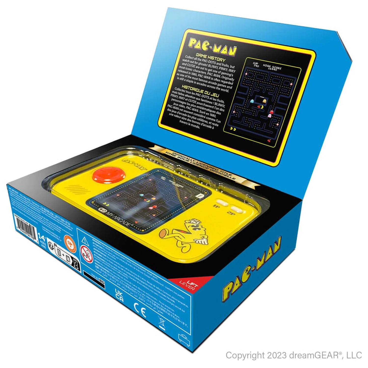 Pac-Man Přenosný herní systém Kapesní hráč Pro fotografii produktu