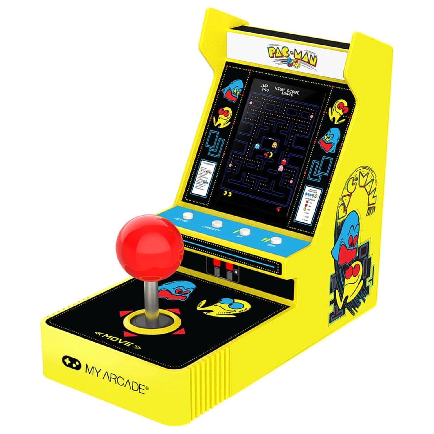 Pac-Man Portable Retro Arcade Joystick Přehrávač fotografii produktu