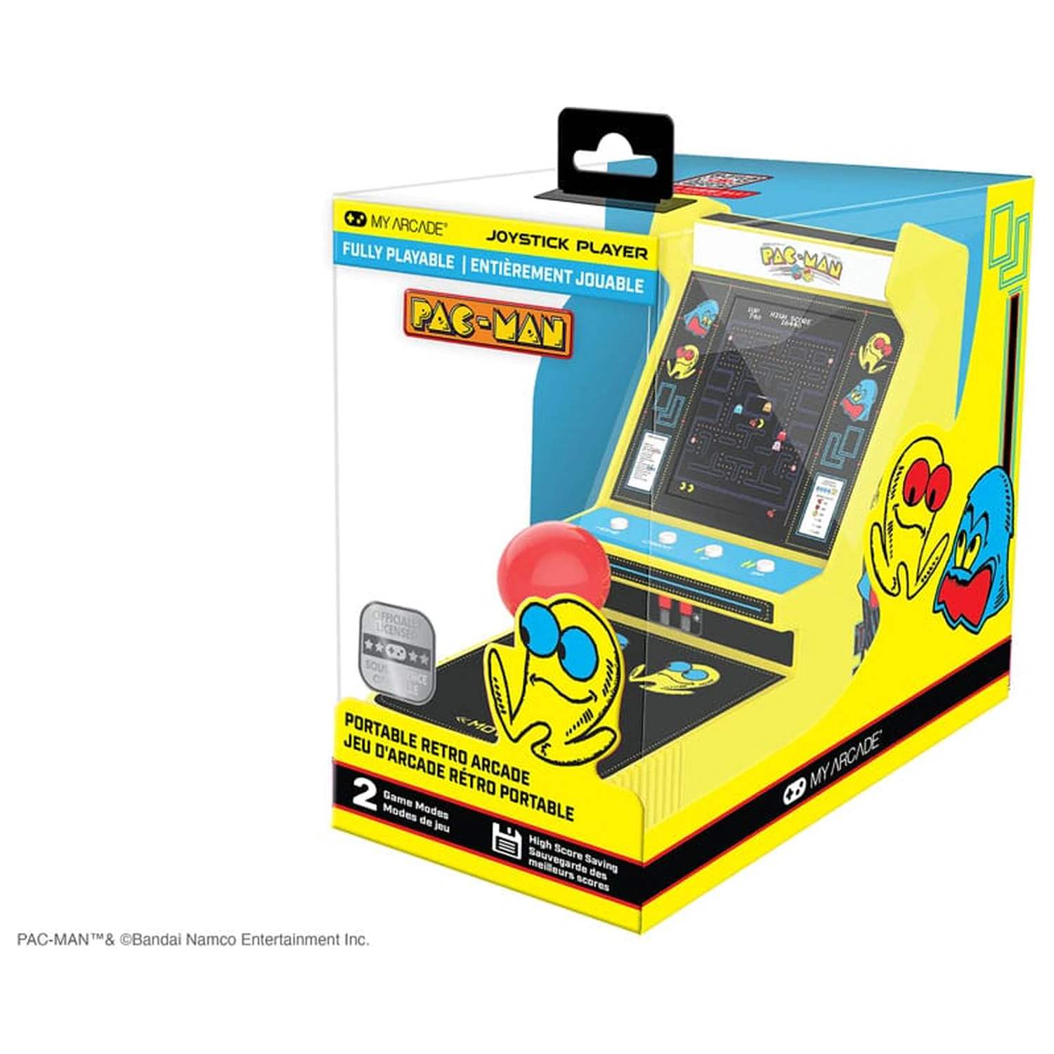 Pac-Man Portable Retro Arcade Joystick Přehrávač fotografii produktu