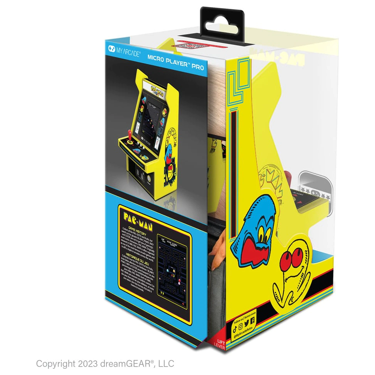 Pac-Man Přenosná retro arkádová mikro Pro přehrávač fotografii produktu