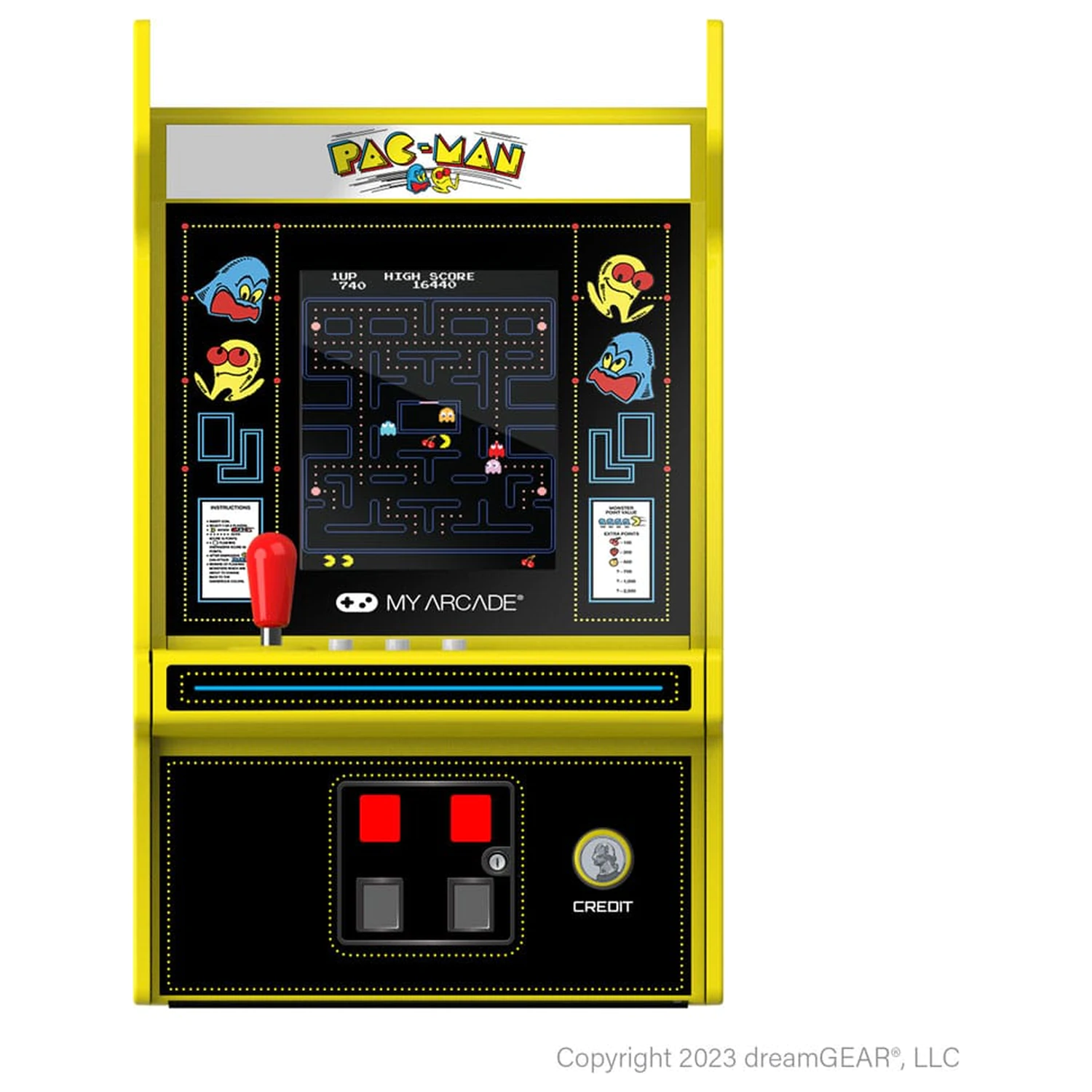 Pac-Man Přenosná retro arkádová mikro Pro přehrávač fotografii produktu