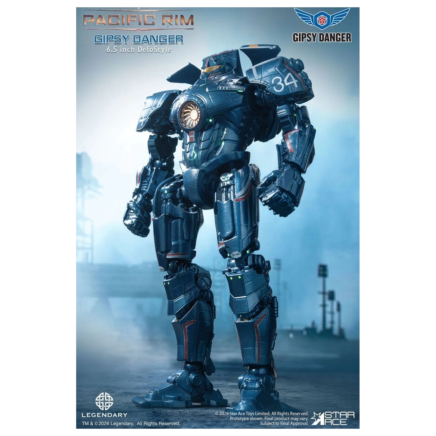 Pacific Rim DefoStyle Figurka Gipsy Danger NX 17 cm fotografii produktu