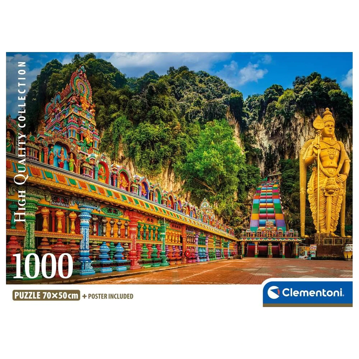 Malované Batu Caves puzzle 1000ks fotografii produktu