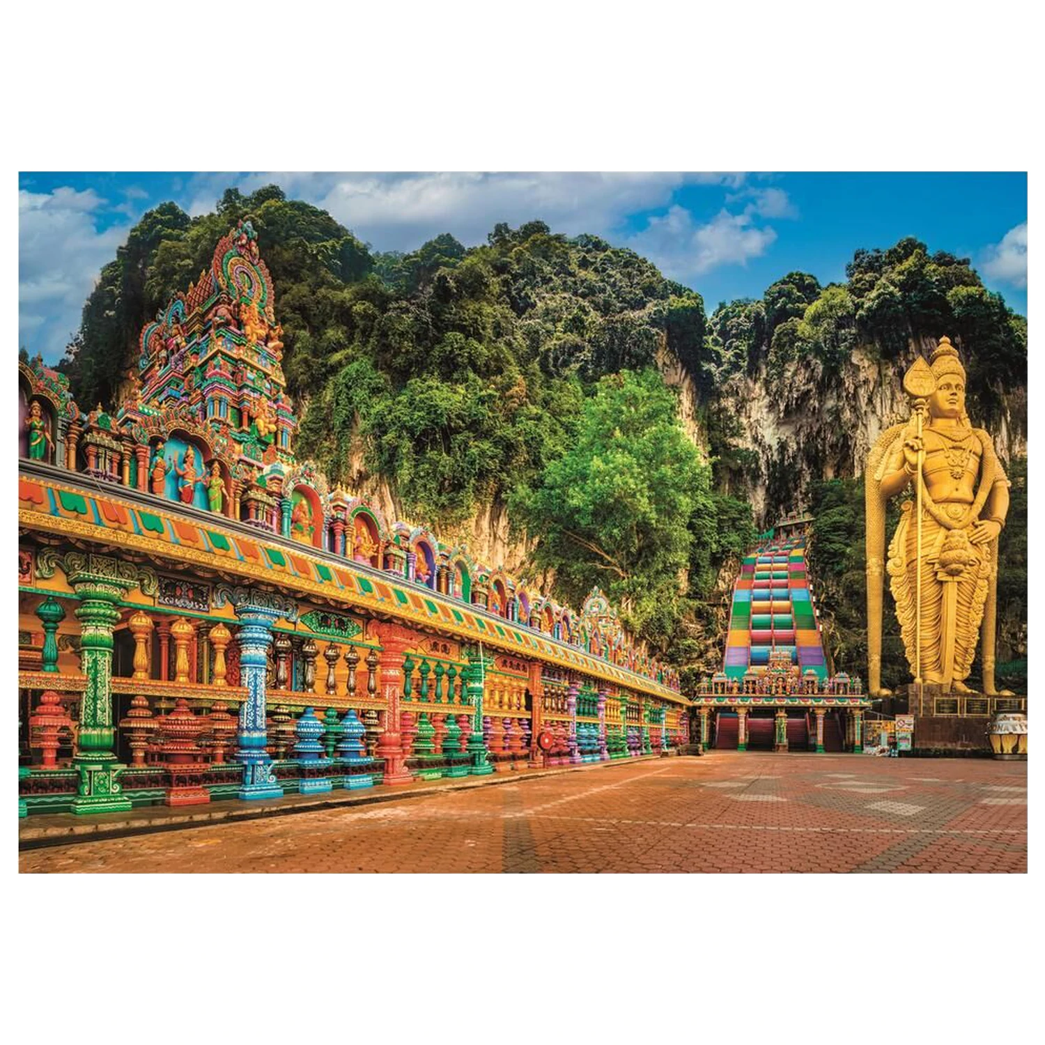 Malované Batu Caves puzzle 1000ks fotografii produktu