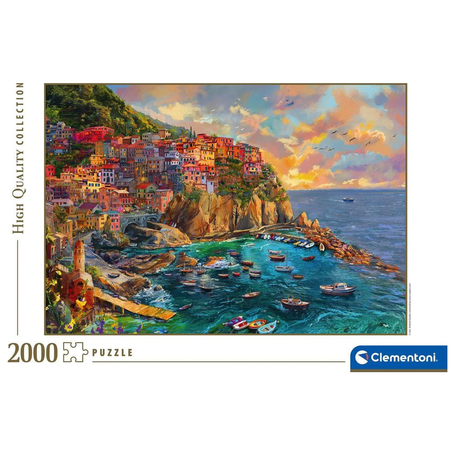 Painted Manarola puzzle 2000 dílků fotografii produktu