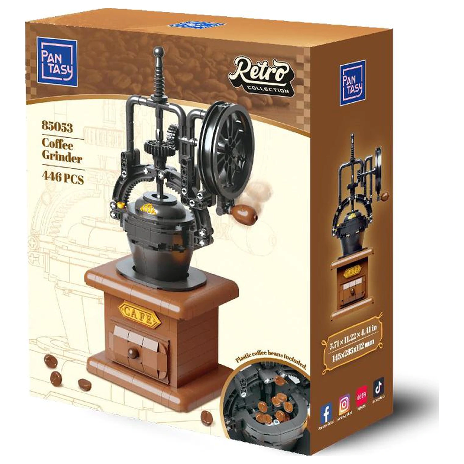 Stavebnice PANTASY Coffee Grinder 446 ks fotografii produktu