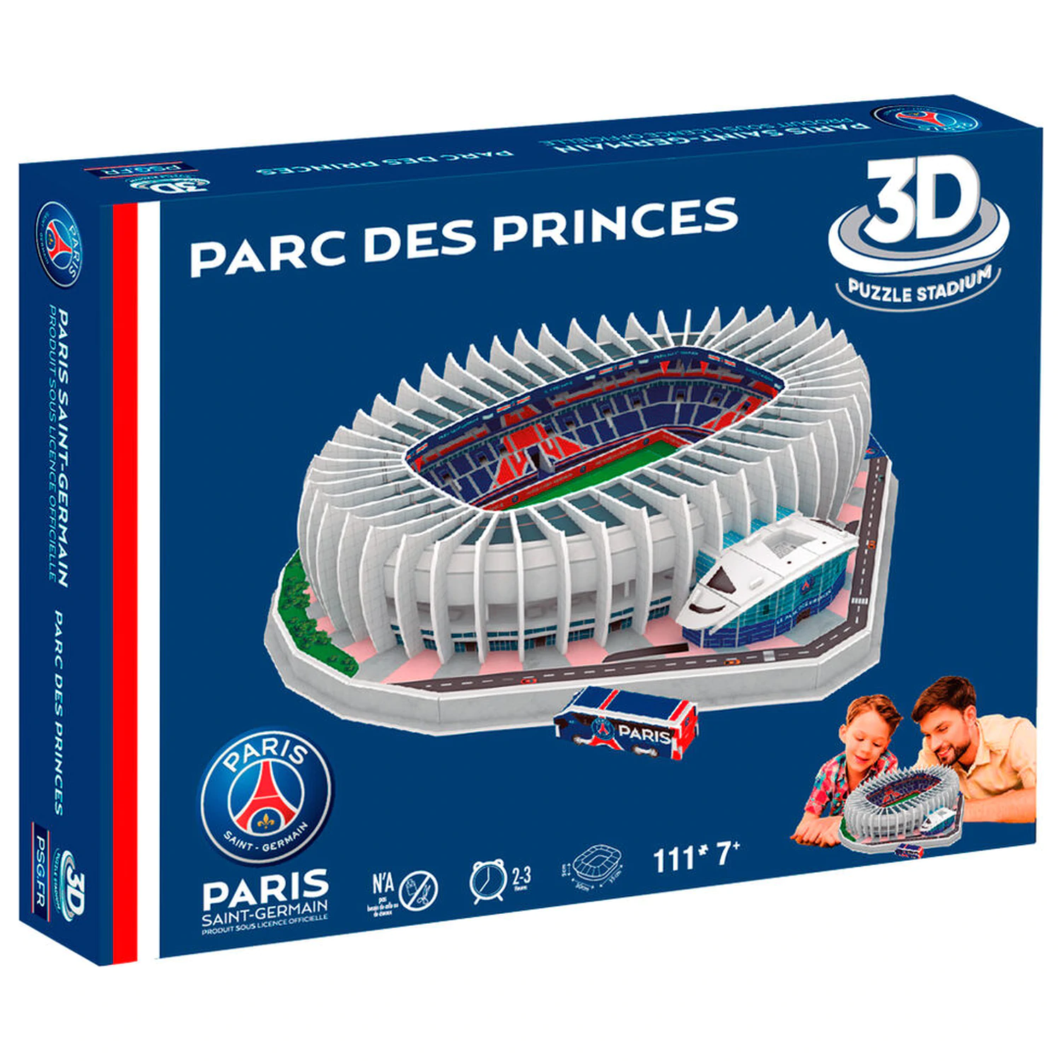 Paris Saint-Germain Princes Park Stadium 3D puzzle 111ks fotografii produktu