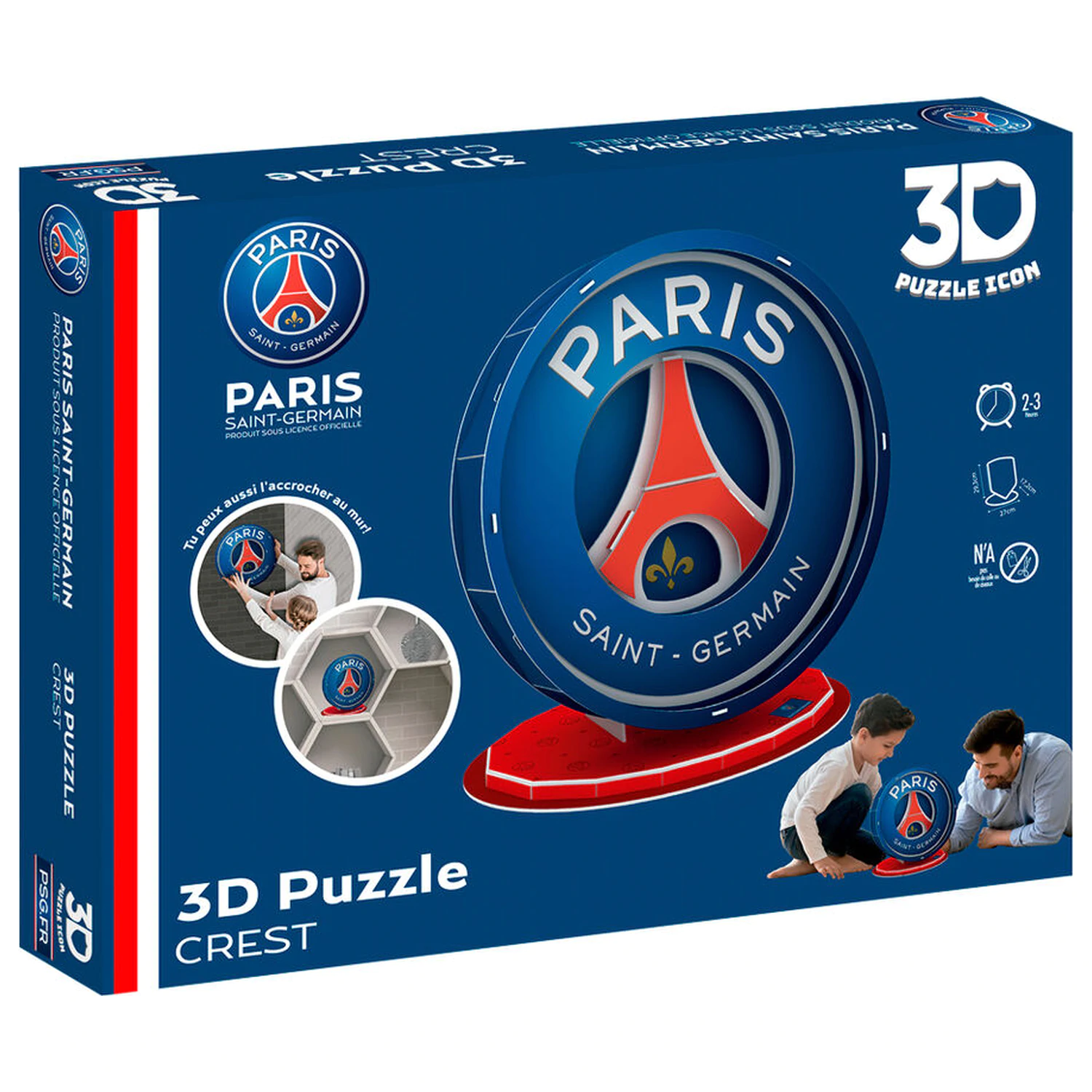 Paris Saint-Germain Shield 3D puzzle fotografii produktu