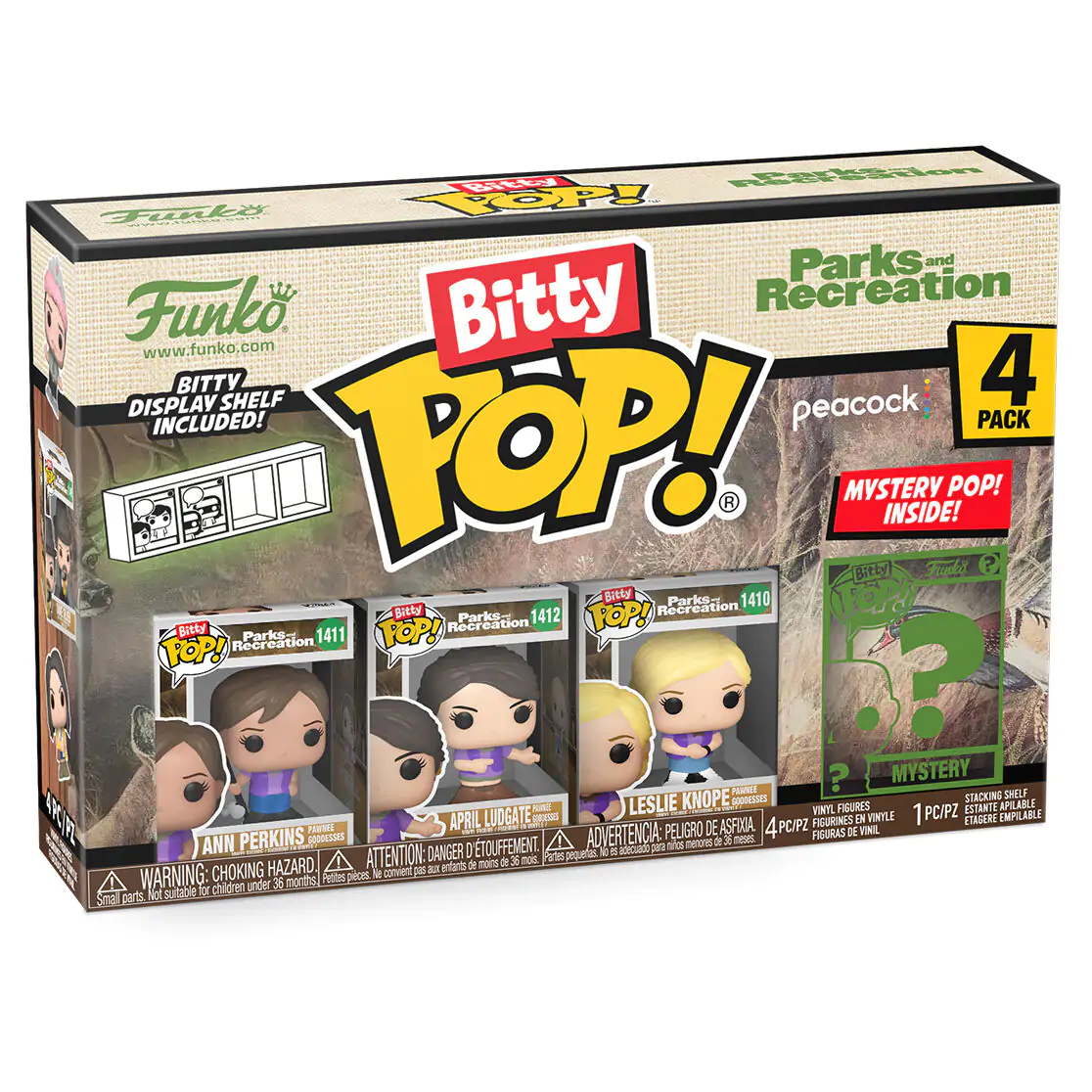 Blister 4 figurky Bitty Funko POP Park and Recreation Goddess fotografii produktu
