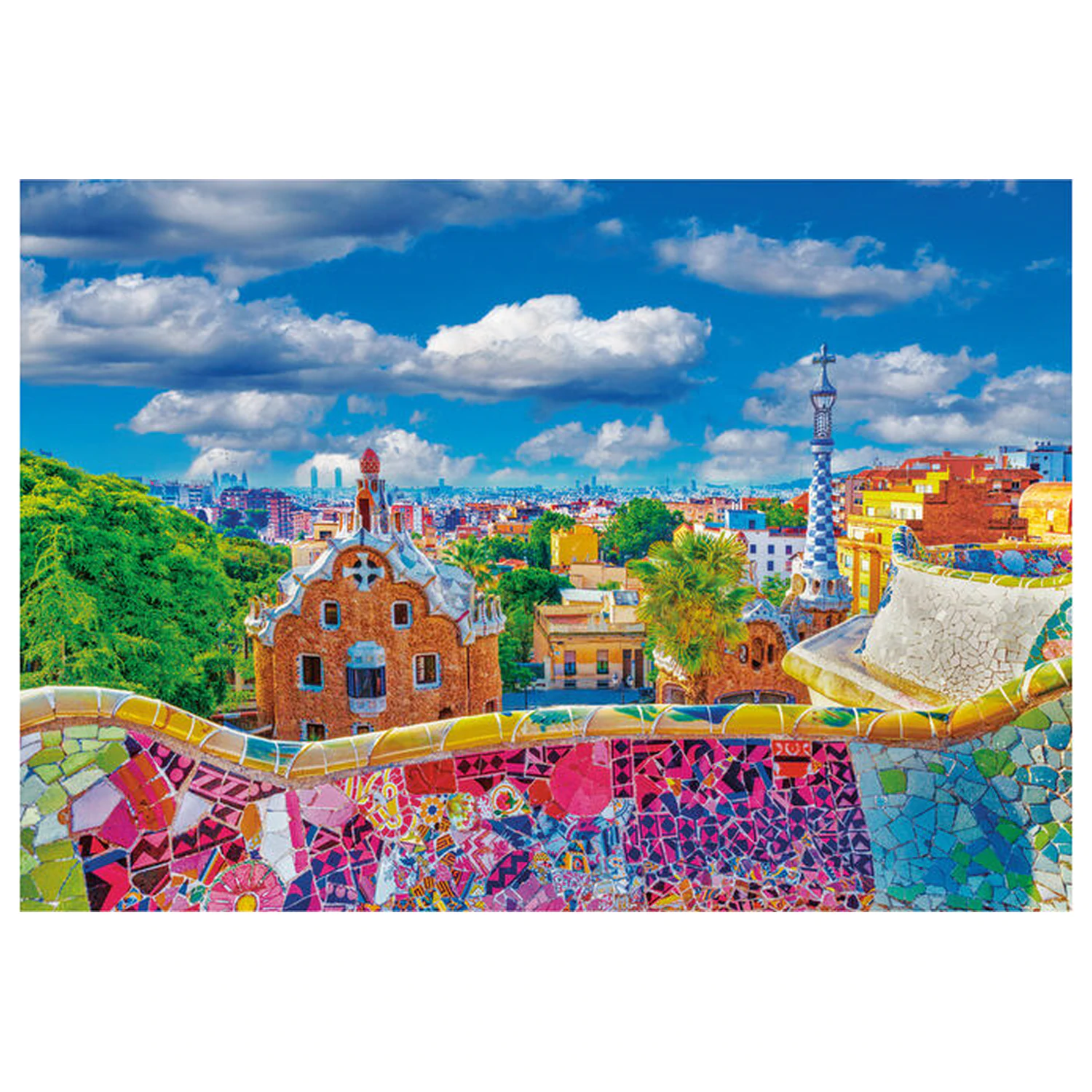 Park Güell Barcelona puzzle 1000 ks fotografii produktu