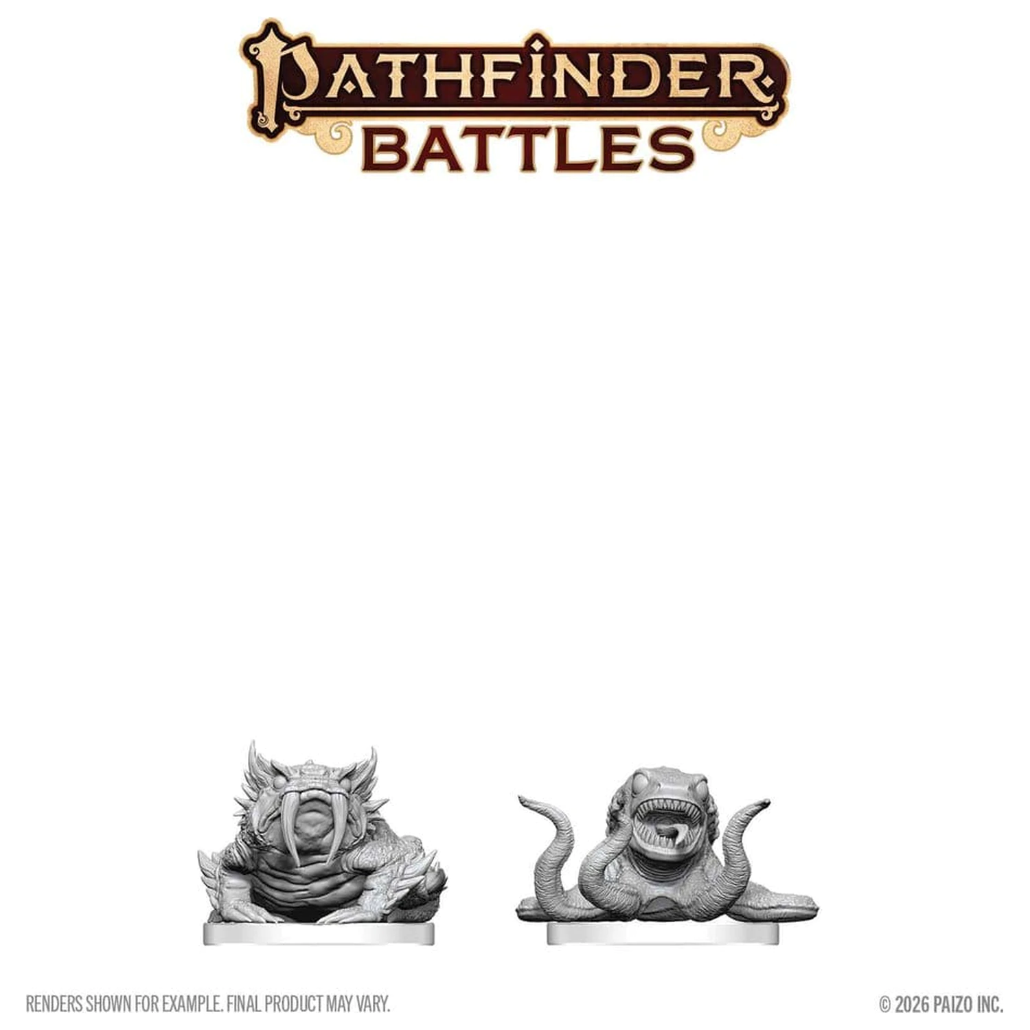 Pathfinder Battles Deep Cuts Unpainted Miniatura Bogwid & Slurk 13 cm fotografii produktu