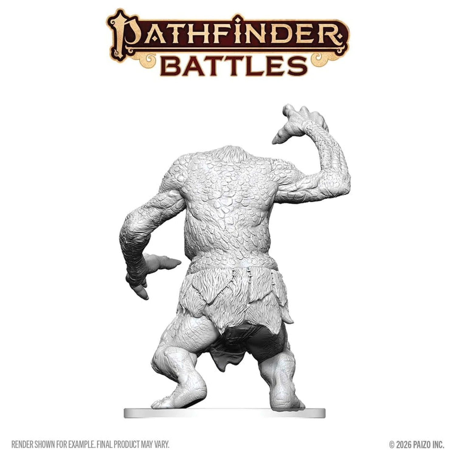 Pathfinder Battles Deep Cuts Nenabarvená miniatura Lesní Troll 15 cm fotografii produktu