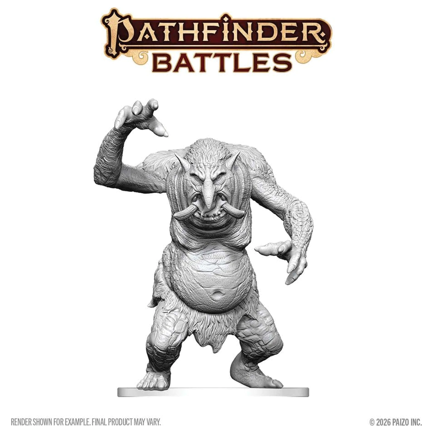 Pathfinder Battles Deep Cuts Nenabarvená miniatura Lesní Troll 15 cm fotografii produktu