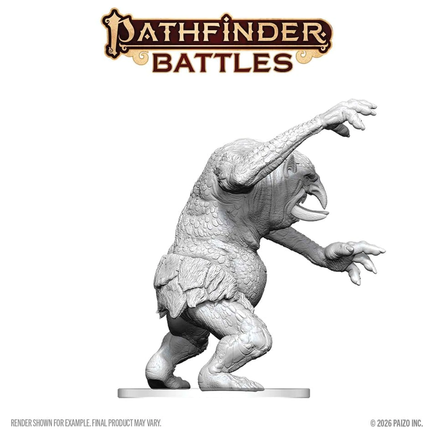 Pathfinder Battles Deep Cuts Nenabarvená miniatura Lesní Troll 15 cm fotografii produktu