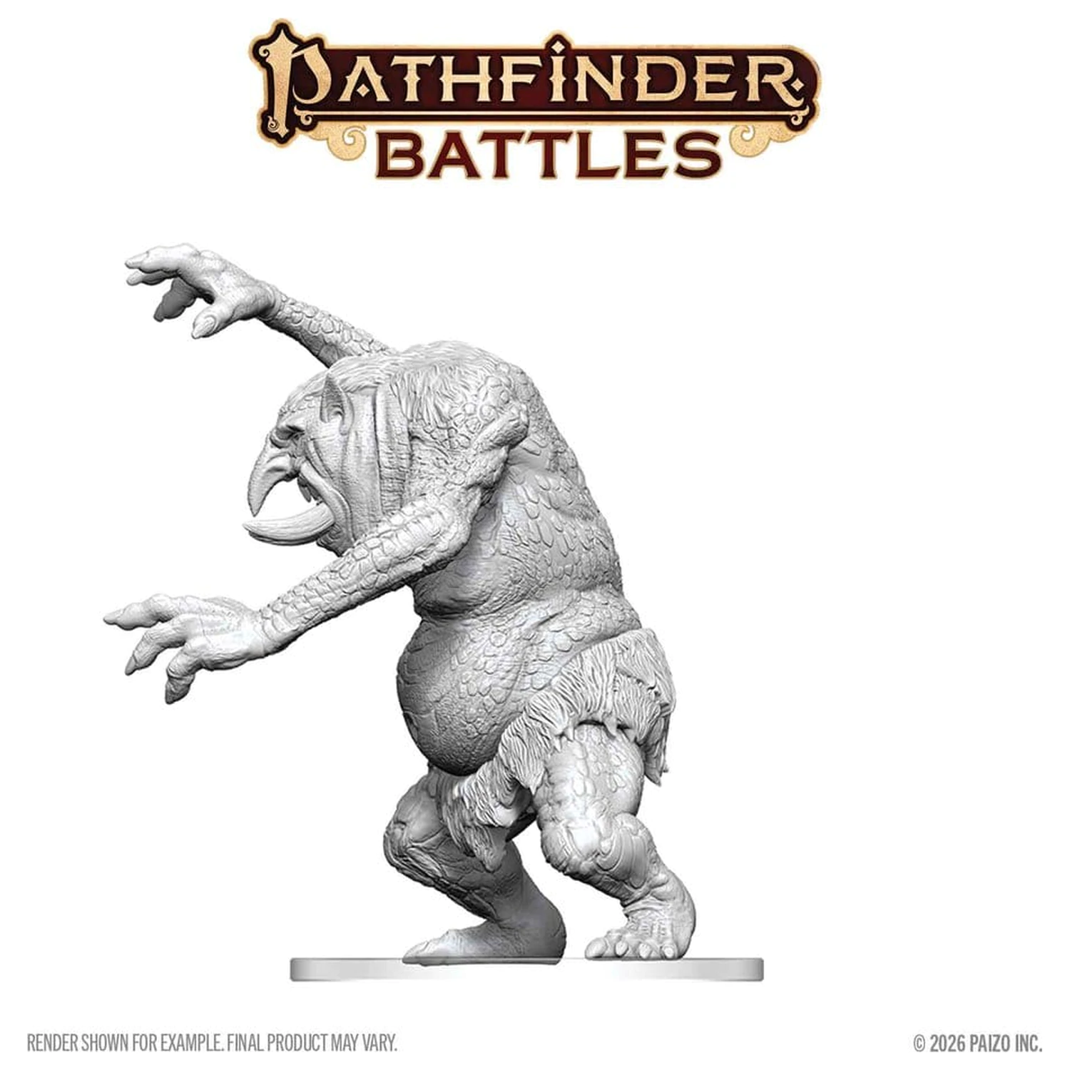 Pathfinder Battles Deep Cuts Nenabarvená miniatura Lesní Troll 15 cm fotografii produktu