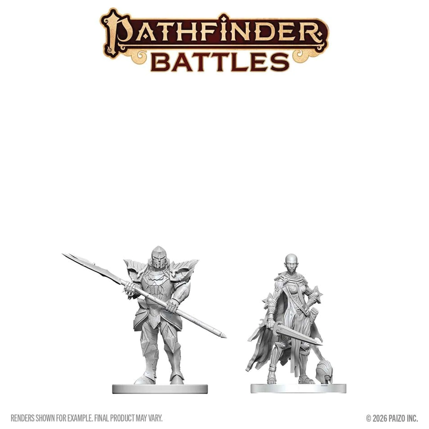 Pathfinder Battles Deep Cuts Nemalovaná miniatura Nail & Rack Hellknights 14 cm fotografii produktu