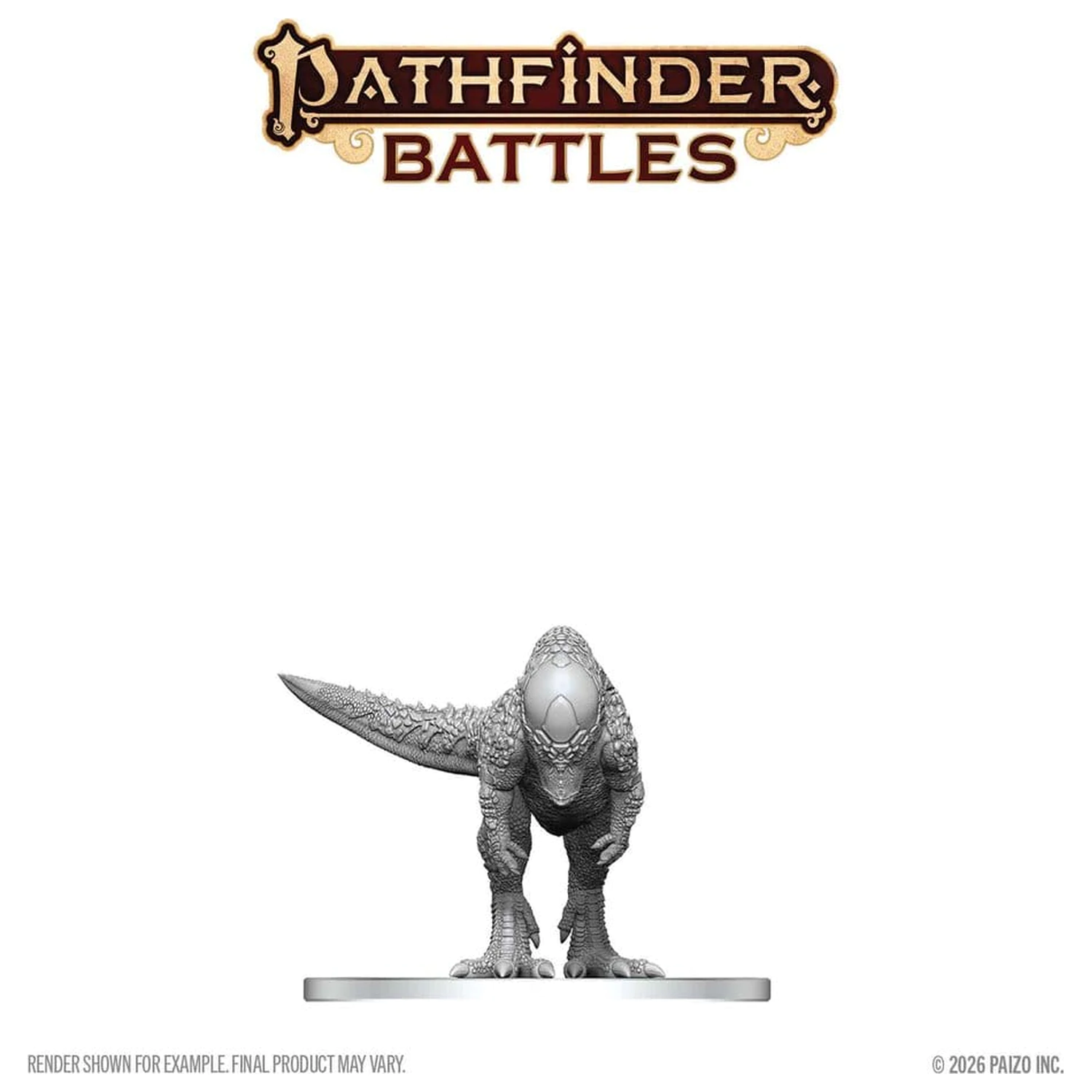 Pathfinder Battles Deep Cuts Nenabarvená miniatura Pachycephalosaurus 13 cm fotografii produktu
