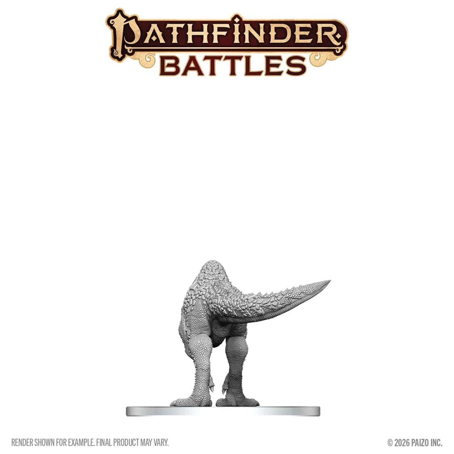 Pathfinder Battles Deep Cuts Nenabarvená miniatura Pachycephalosaurus 13 cm fotografii produktu