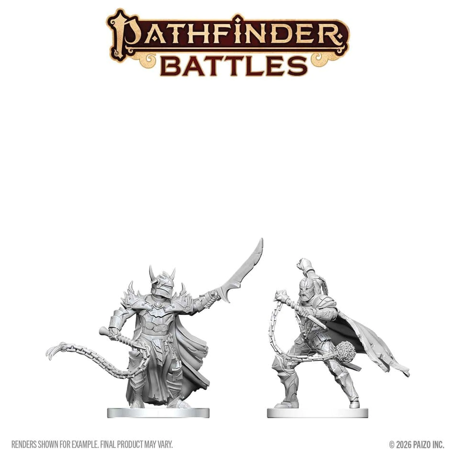 Pathfinder Battles Deep Cuts Nemalovaná miniatura Scourge & Chain Hellknights 14 cm fotografii produktu